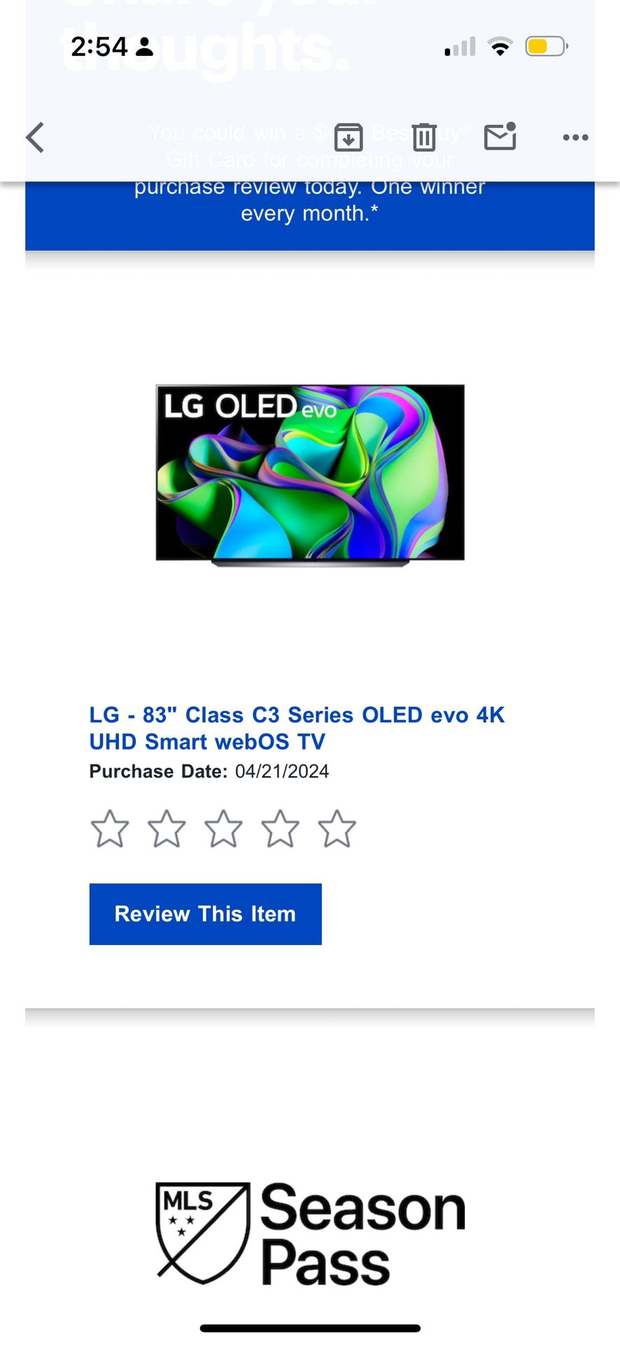 BRAND NEW 83” LG OLED 4K SMART TV