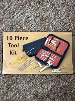 Readers Digest Vintage 10 Piece Miniature Tool Kit. Some of tools are a lil discolored from age