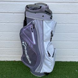 Ladies Taylormade Cart Golf Bag Lilac and Gray
