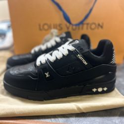 Louis Vuitton LV Trainer Sneaker Black Size 12