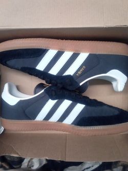 Adidas Samba OG Women's Carbon/ Almost Blue Size 9.5 Perfect Condition