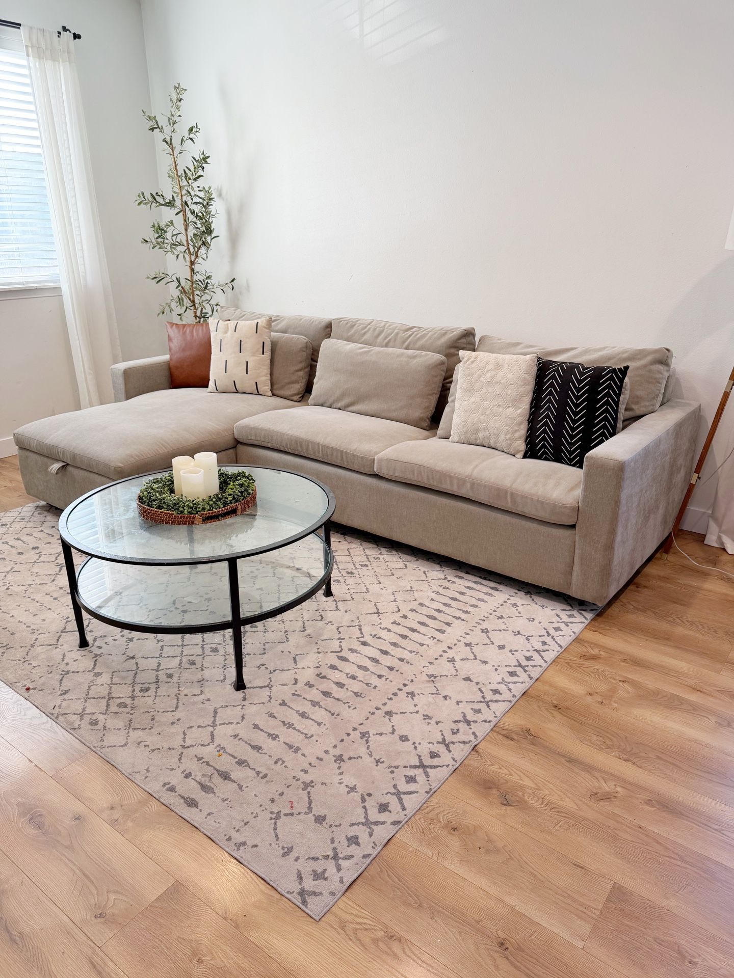 West Elm Harmony Sleeper Sectional With Storage