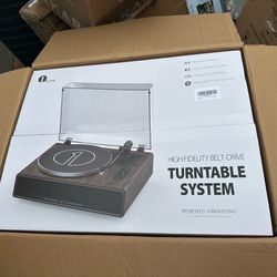 NEW 1 by ONE High Fidelity Turntable Belt Drive Turntable System 