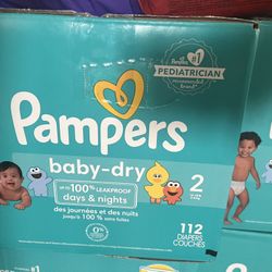 Pampers Size 2 112 Count For $20
