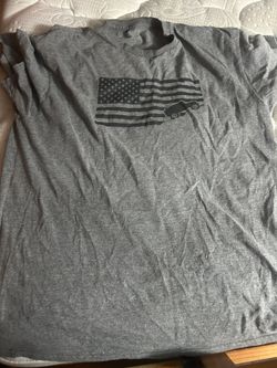 Grey American Flag Shirt