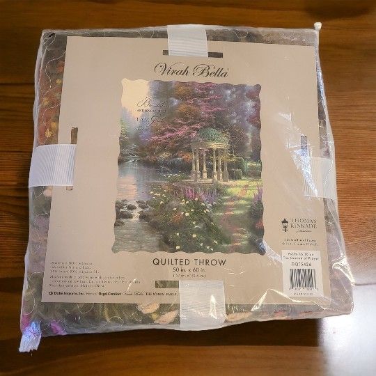 Virah bella 50 x 60 Thomas kinkade quilted throw 