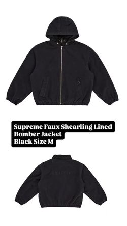 Supreme FW26’ week 8 Supreme Faux Shearling Lined Bomber Jacket Black Size M