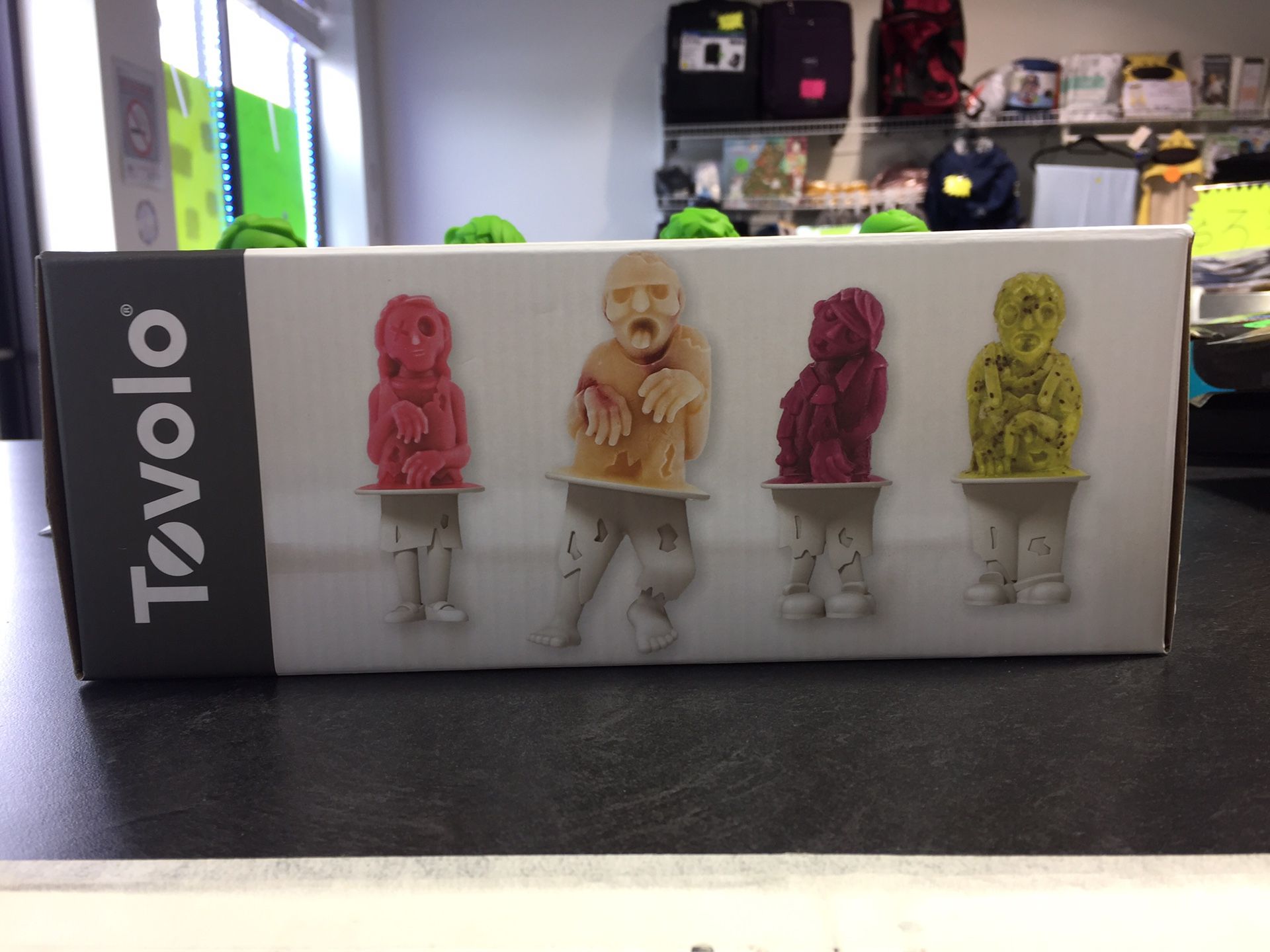 10TOVOLO 3D Zombies Ice Pop Molds Set of 4