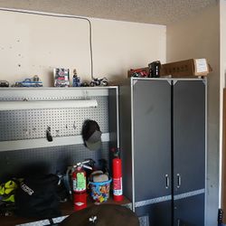 Garage Cabinet With Work Bench