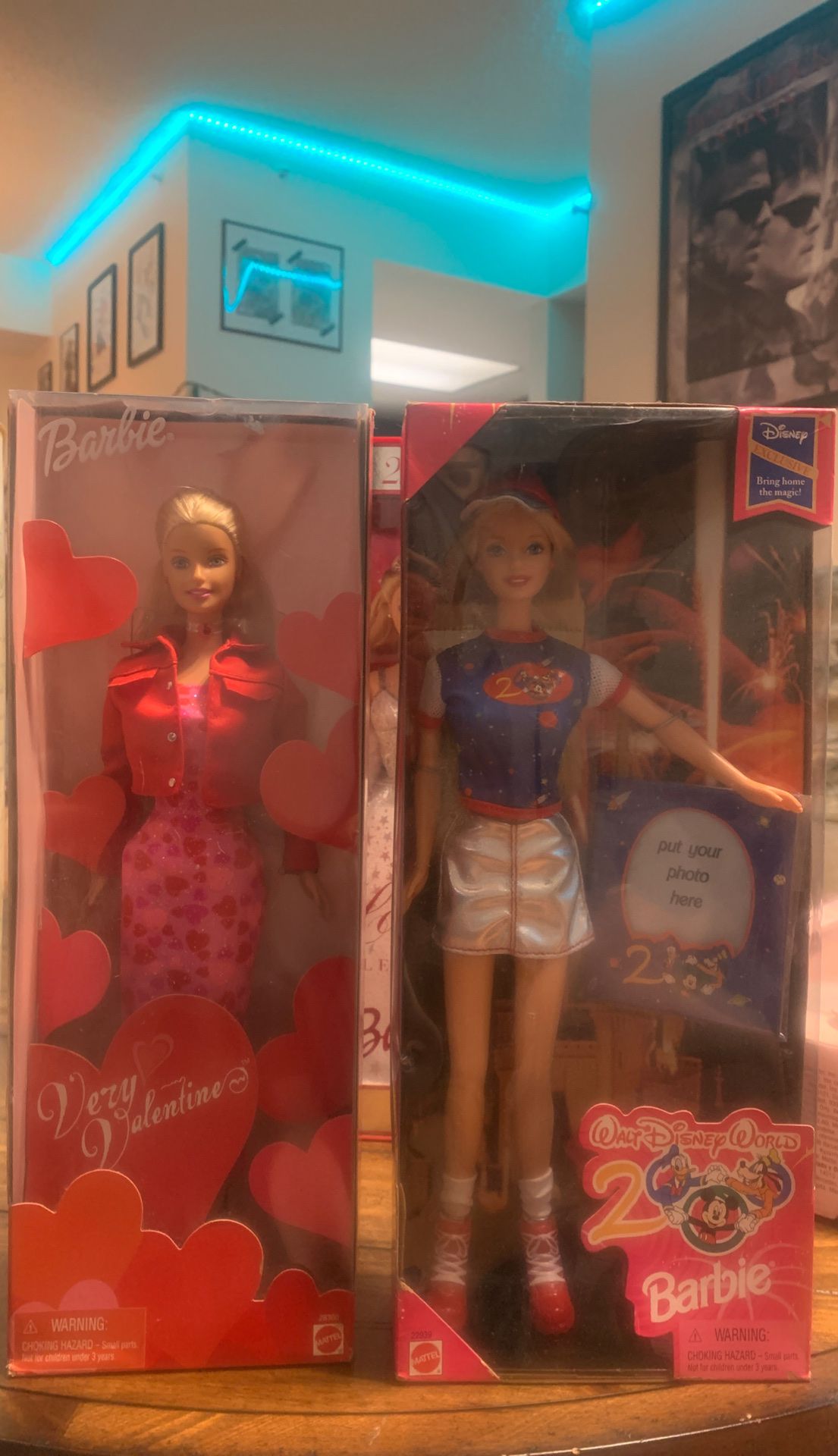 2000 Very Valentine Barbie & 2000 Walt Disney World Barbie
