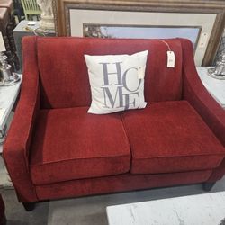 Red Loveseat We are located at 2811 East Bell road. Another Time Around Furniture.
