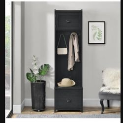 Ameriwood Home Farmington Entryway  Storage Cabinet, Black Oak