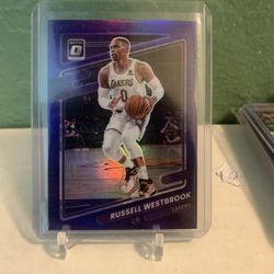 Russell Westbrook Purple Prizm Donruss Optic Basketball 2021-2022 Panini NBA 🏀