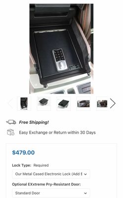 Lock'er Down Console Safe for 2015 - 2020 Ford F150