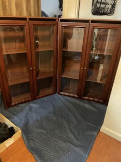 Cherry Wood China Cabinet