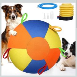 Large Inflatable Dog Play Ball with Handles