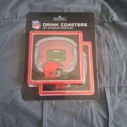 Browns 3D Stadium Replicas Drink Coasters