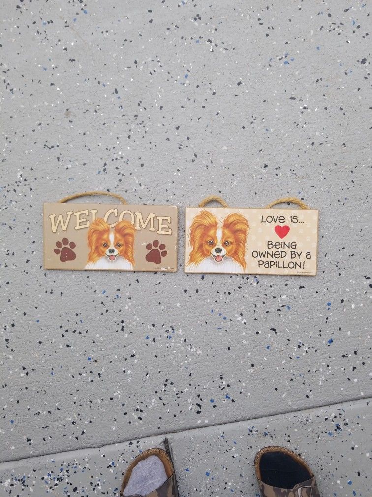 Papillon Signs, Home Decor, Art