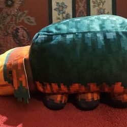 MATTEL MINECRAFT MOJANG  "SNIFFER RENIFLEUR" SOFT  PLUSH  TOY  APROX 10"INCHES  PRE-OWNED