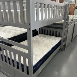 Brand New Solid Wood Bunk Beds In Stock, Same Day Delivery 