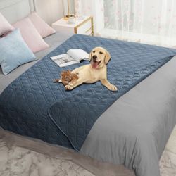 Waterproof Blanket Reversible Dog Bed Cover Pet Blanket for Furniture Bed Couch Sofa