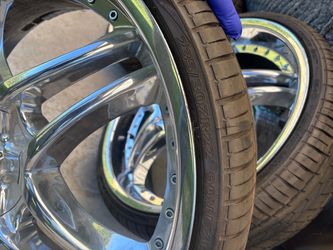 22” rims with brand new scorpions tires