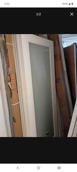 Frozen glass Door 24x80  slab only