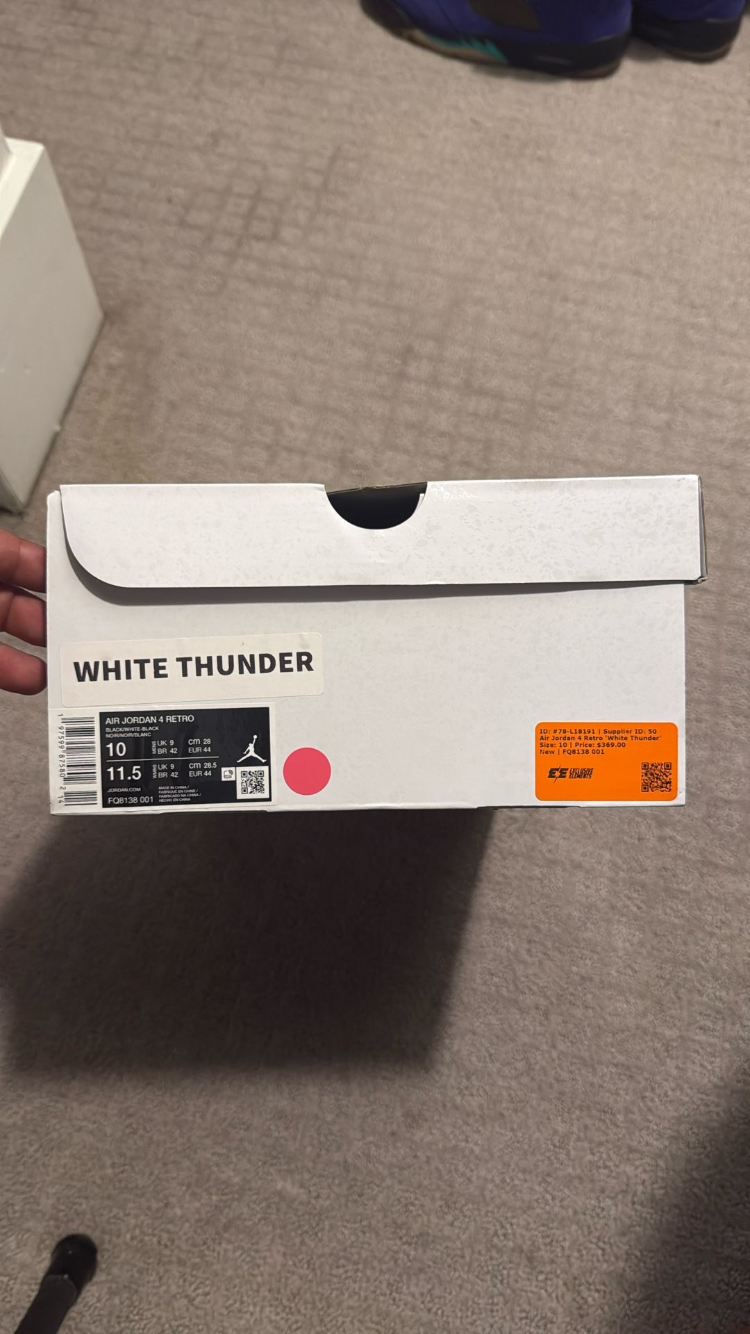 Air Jordan 4 Retro (White Thunder)