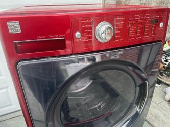 Kenmore Elite Front Load Washing Machine Red