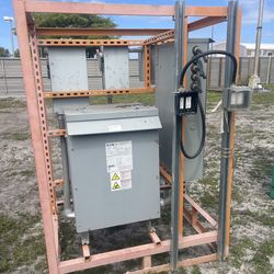 Temporary Power 25KVA transformer, includes everything