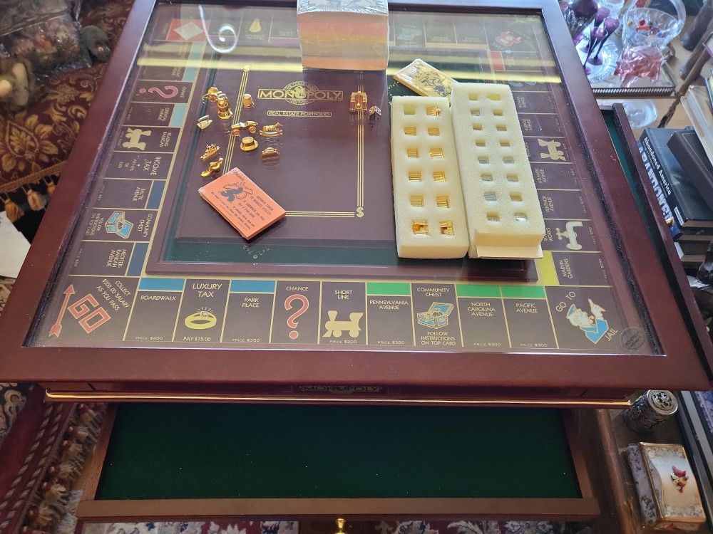 Collector's Edition 24k Gold MONOPOLY game NEVER USED