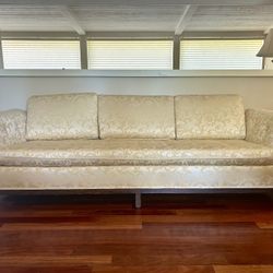 French Silk Brocade Couch  