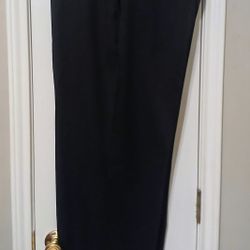 Haggar Men's 42 x 32 Black Slacks Formal Pants | Pantalones Formales Talla 42 x 32 Para Caballero
