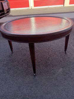 Antique round coffee table