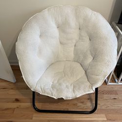 White Circle Chair