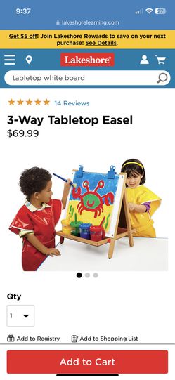 3-Way Tabletop Easel at Lakeshore Learning