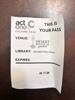 2 entry’s for botanical garden during the day or night
