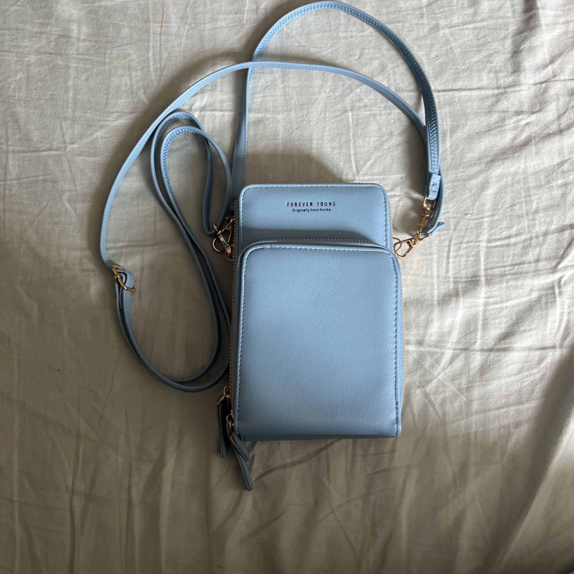 Small Blue Crossover Purse