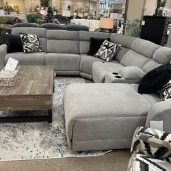 Power Reclining Sectional In Stock For Fast Delivery 