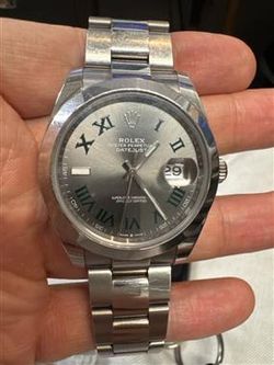 Rolex Datejust Wimbledon Dial Watch with Oyster Bracelet