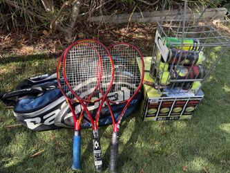Vokl 8 Tennis Rackets, Bag, Balls