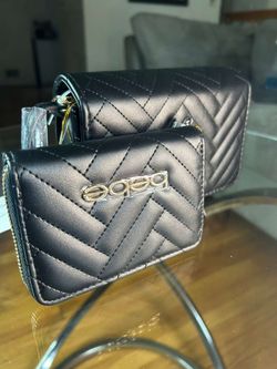 ALDO Black Quilted Mini Crossbody Bag