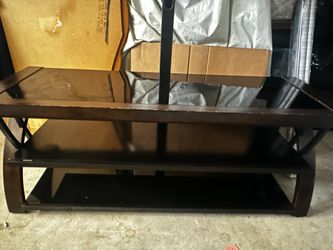 Tv Stand 3-in-1 Flat Panel for TVs up to 65", Brown 