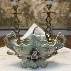 Vintage Heirlooms of Tomorrow Porcelain Flower Vas