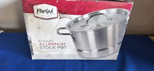8 quart aluminum stock pot