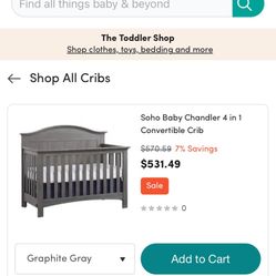 Soho Crib With Matress Barely Used. 