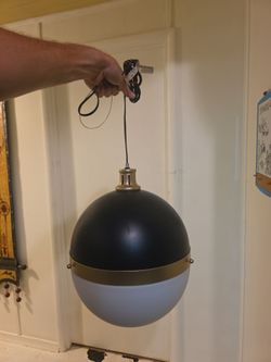 Large pendant hanging light x2