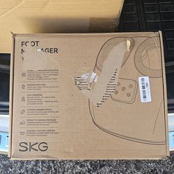 SKG Foot Massager with Heat & Compression – Remote Included