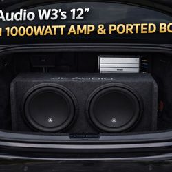 JL Audio 12W3v3-4 with Rockford Fosgate 1000Watt 
*Would Be Willing To Trade For Klipsch RP System*