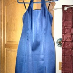 Navy Halter Dress 